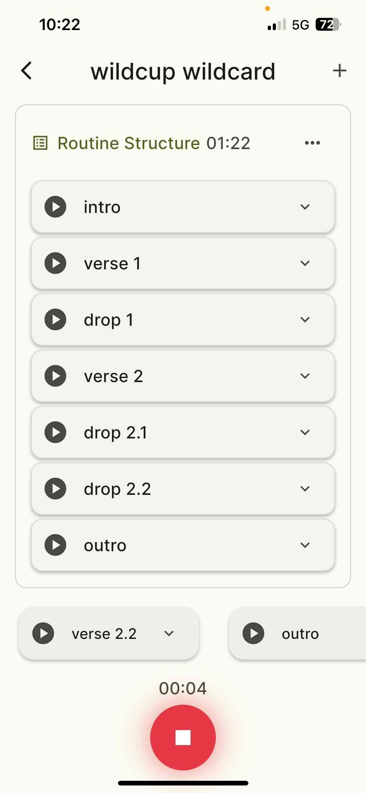 Beatboxx routine builder
